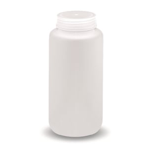 LLG-Wide-Mouth Bottle, 500 ml, Round, PP, with Screw Cap, pack of 12