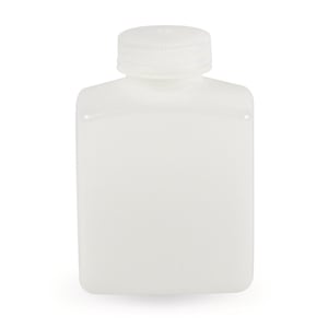 LLG-Wide-Mouth Bottle, 1000 ml, Rectangular, HDPE, with Screw Cap, pack of 6