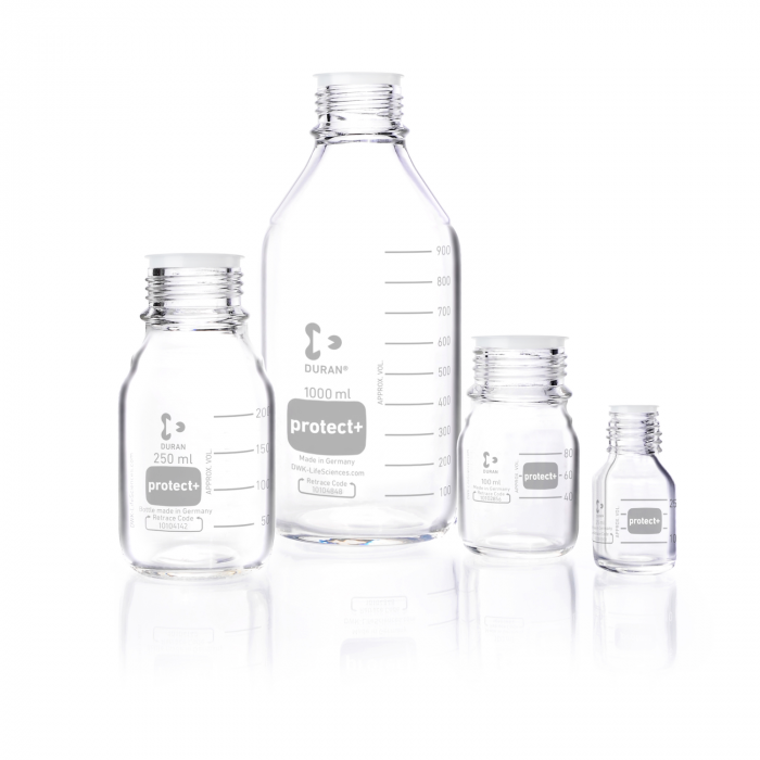 BlueCap bottle, Duran Protect Plus, GL 45, 100 mL, 10 pcs