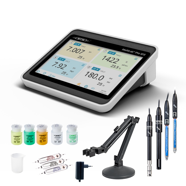 [4712715] Multiparameter meter, WTW MultiLab Pro 40 IDS IDS Set K, 4 channels, w. 4 sensors, 1,5 m