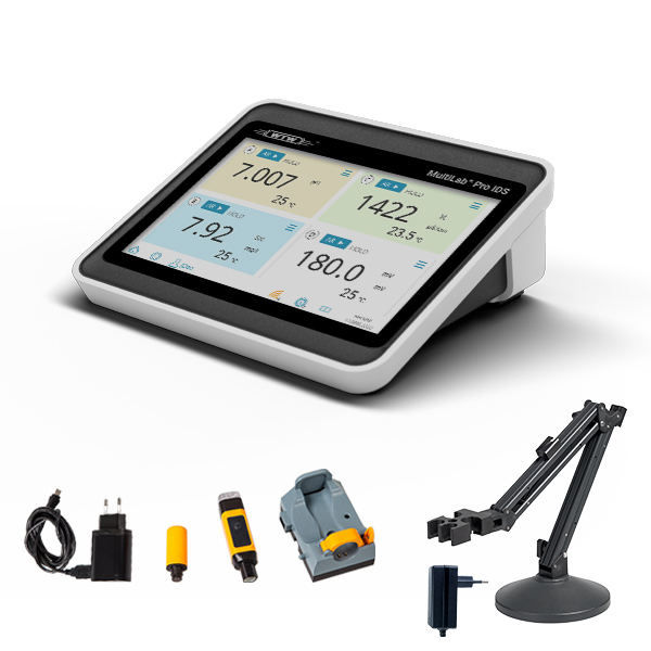 Multiparameter meter, WTW MultiLab Pro 40 IDS IDS Set WL, 4 channels, w. wireless kit