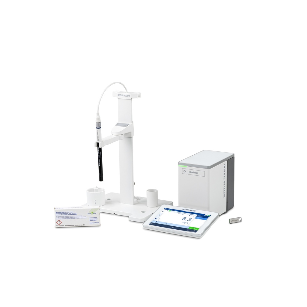 Dissolved oxygen meter DO, Mettler-Toledo NineFocus NF4000 Kit