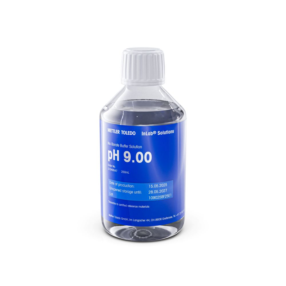 [4714563] Buffer, no-borate, Mettler-Toledo, pH 9,00 ±0,01, 25 °C, 250 mL