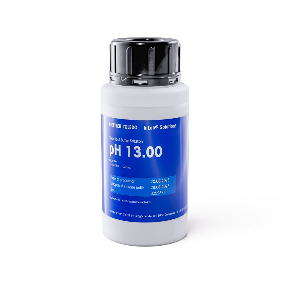 [4714566] Buffer, technical, Mettler-Toledo, pH 13,00 ±0,05, 25 °C, 250 mL