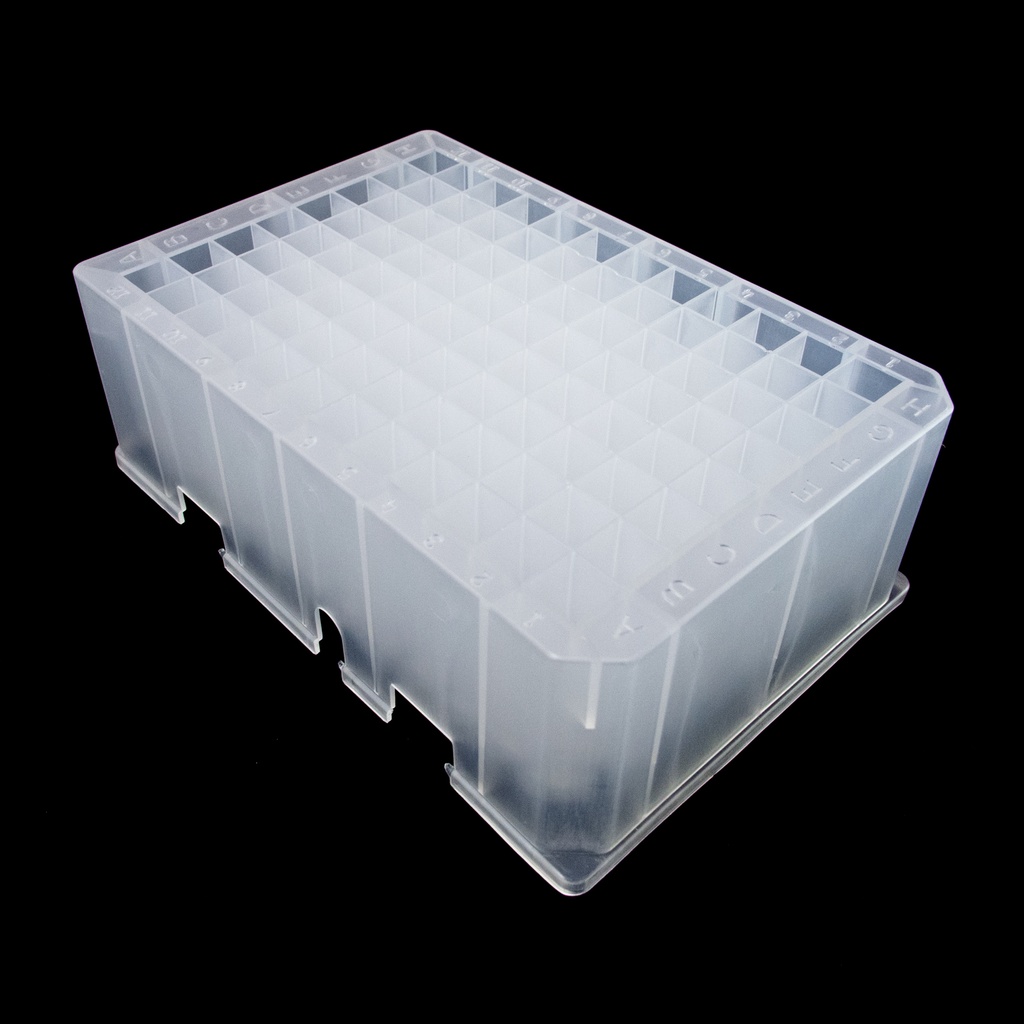 [4880233] Deep well plate, THOMSON 96-Well, 2 mL, square, U-bottom, sterile