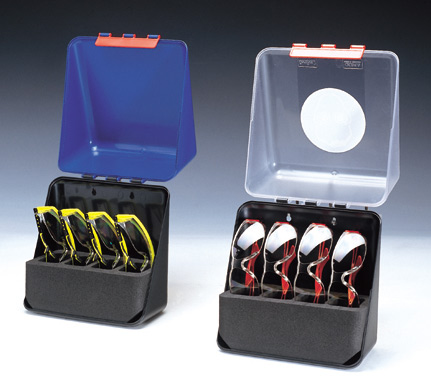 [1470015] Storage box (4 safety glasses), Gebra SecuBox Midi, blue