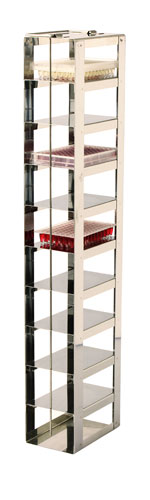 Standard rack chest freezer, TENAK, 25 mm MTP, h:720 x w:92 x d:135 mm, 27 shelves