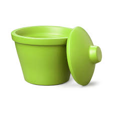 [4929248] Ice bucket with lid, round 2.5L, lime green