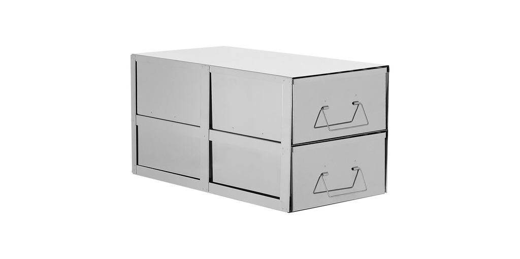 Double tray rack upright freezer, TENAK, h:280 x w:278 x d:560 mm
