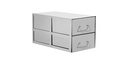 Double tray rack upright freezer, TENAK, h:280 x w:278 x d:560 mm