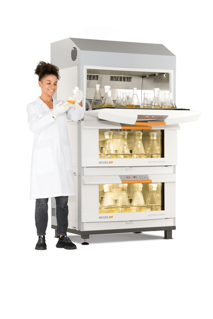 Shaking incubator, Multitron std. 2 - Triple, Low base, Top Cooling, Ø25 mm