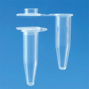 PCR 0,2 ml, clear flat cap