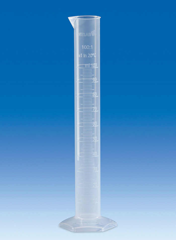 PP graduated cylinder 1l