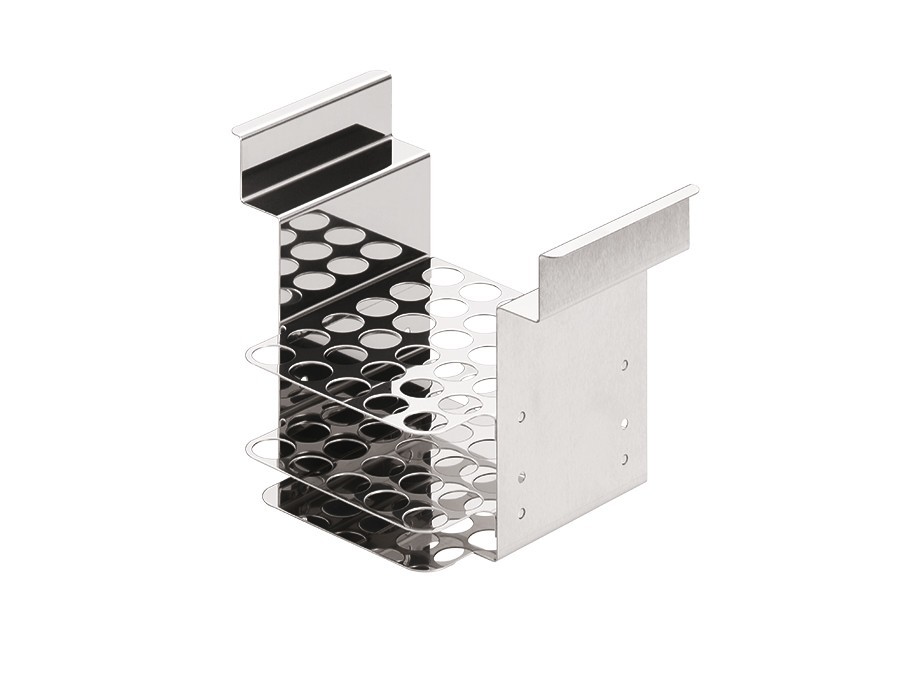 Stainless steel rack for 30 tubes, 17mm