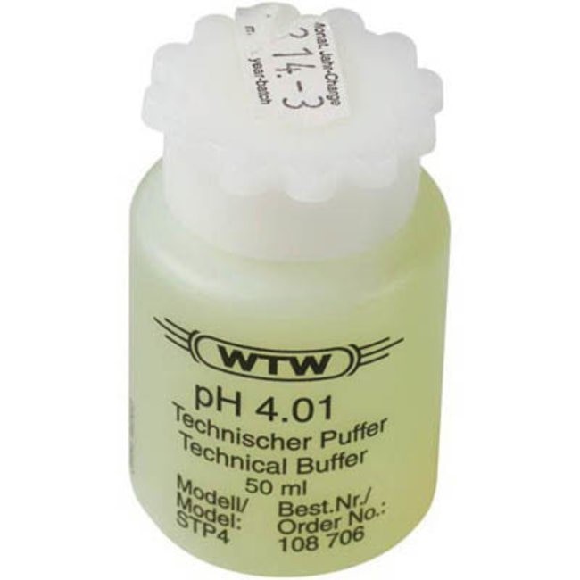 [51108706] Buffer, technical, WTW, yellow, pH 4,01 ±0,03, 50 mL