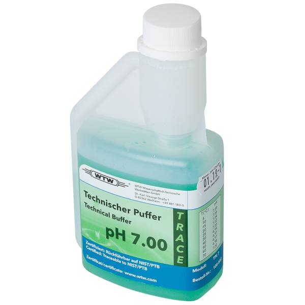 [51108802] Buffer, technical, WTW, green, pH 7,00 ±0,03, 250 mL