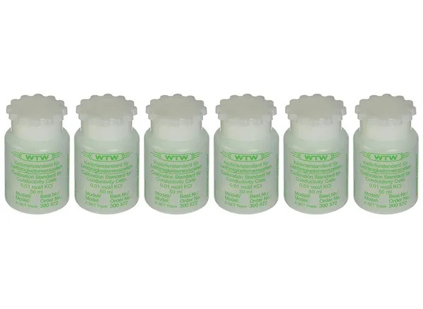 [5170555] Conductivity standard, WTW E-Set Trace, 1413 µS/cm ± 0,5 %, 0,01 M KCl, 6 x 50 mL