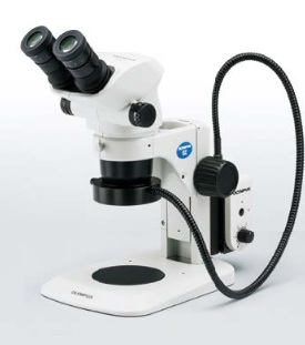 Stereo Microscope, Olympus SZ51, 8x - 40x w/ Ring light