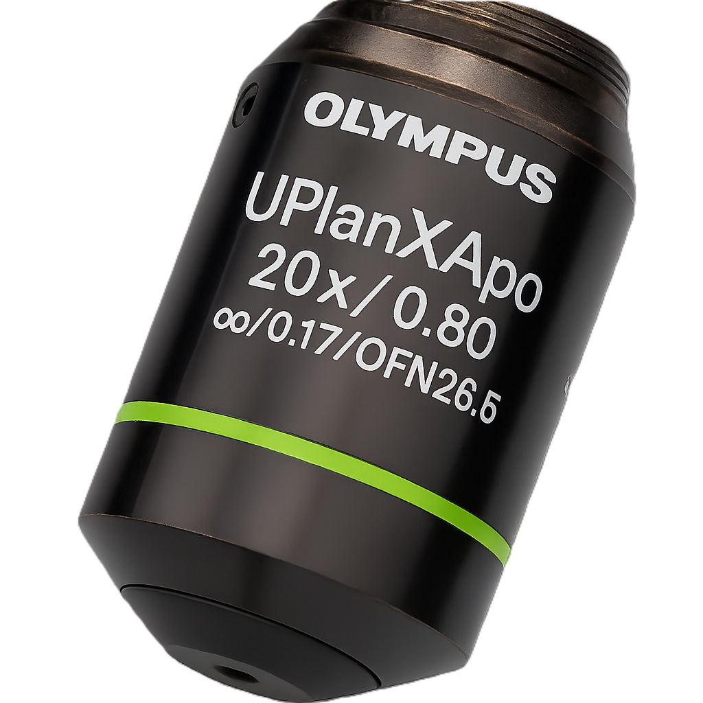 Objective, Olympus UPLXAPO20X/0.8 Universal Plan Extended Apochromat, 20x, FN26.5