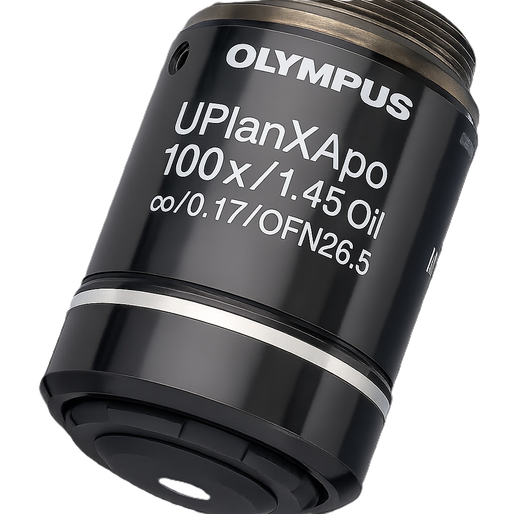 [5624228] Objective, Olympus UPLXAPO100XO/1.45 Universal Plan Extended Apochromat, Oil, 100x, FN26.5