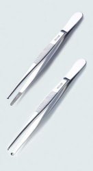 Forceps with blunt ends 150mm, PTFE