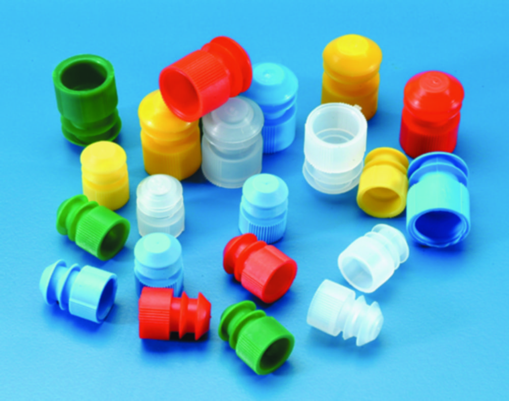 Stoppers for test tubes, Ø11-13 mm, neutral, PE