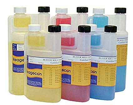 Technical buffer, Reagecon, pH 4,01 ± 0,02, 25 °C, red, 500 mL