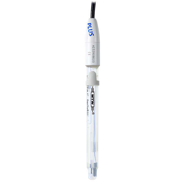 pH electrode, WTW SenTix 51, plastic, NTC, DIN/4mm 1 m