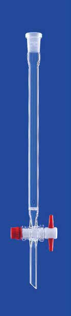 Chromatography column with frit, Lenz-Laborglas, NS 14/23, 100 mm, Ø10 mm, 8 mL