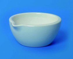 LLG-Mörser 110ml, porcellaine inside glaced, 83x50