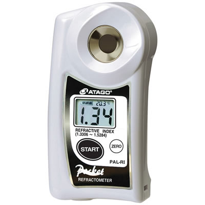 Digital pocket refractometer, Atago, PALLETTE-BX/RI, 0,0 - 93,0%/1,3306-1,5284 nD