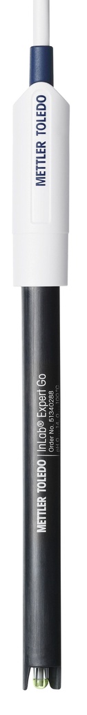 pH electrode, Mettler-Toledo InLab Expert Go, plastic, gel, NTC, BNC/RCA 1,8 m