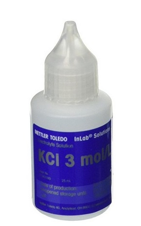 Electrolyte, Mettler-Toledo, KCl, 3M, 25 mL