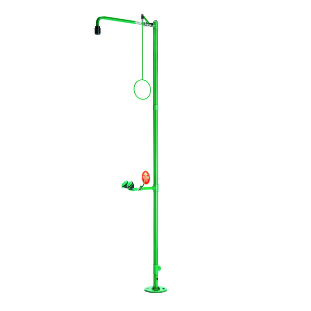 Freestanding emergency shower, B-safety classicline, bottom mounting