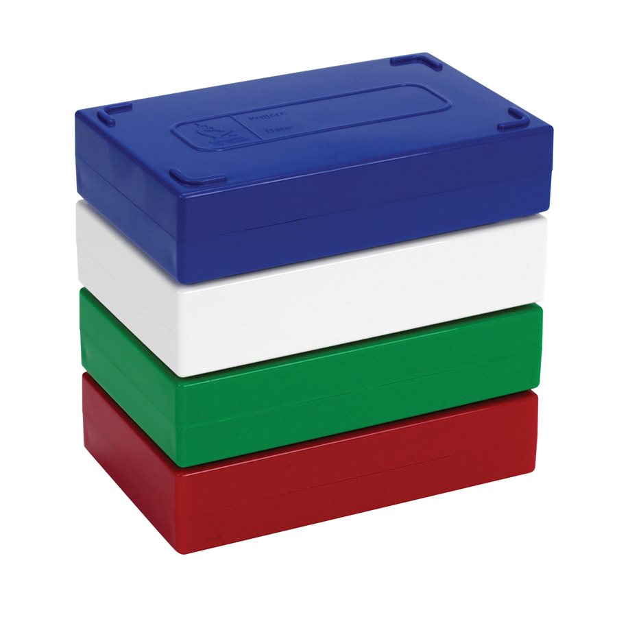 Microscope slide box,blue for 25 microscope slides