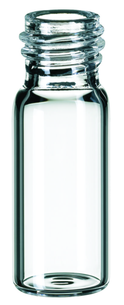 Vials w. screw neck, LLG, N 10, wide opening, 1,5 mL, clear