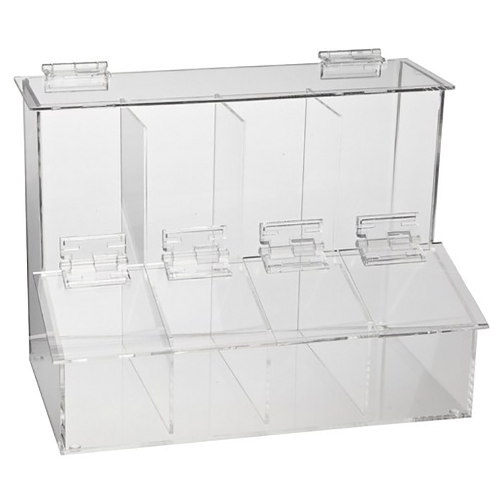 Dispenser for pipette tips, four compartments