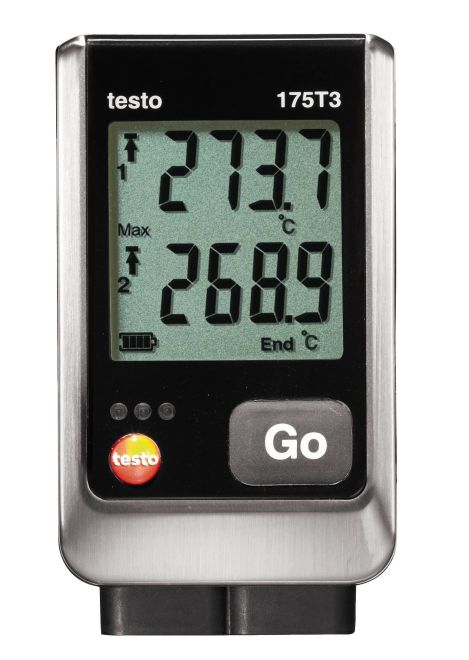 Testo data logger 175 T3, 2 ext. connections