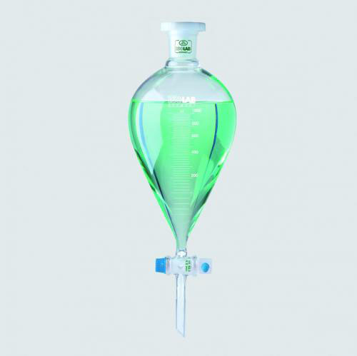 separating funnel, conical, graduated, 1000 ml