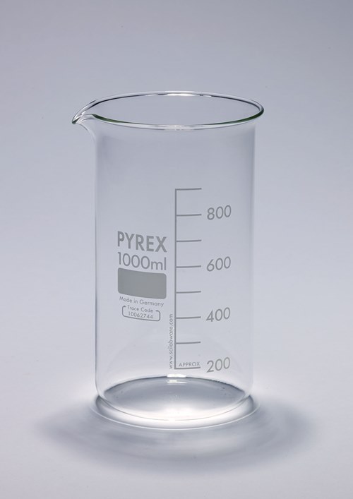 [6254003] Beaker 10 ml, t.f. Pyrex® borosilicate glass