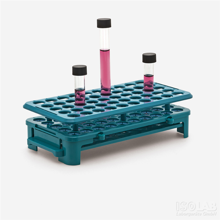 Tube rack- with silicone grips