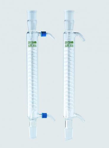 Condenser coiled 250 mm, NS 29/32, PP olive