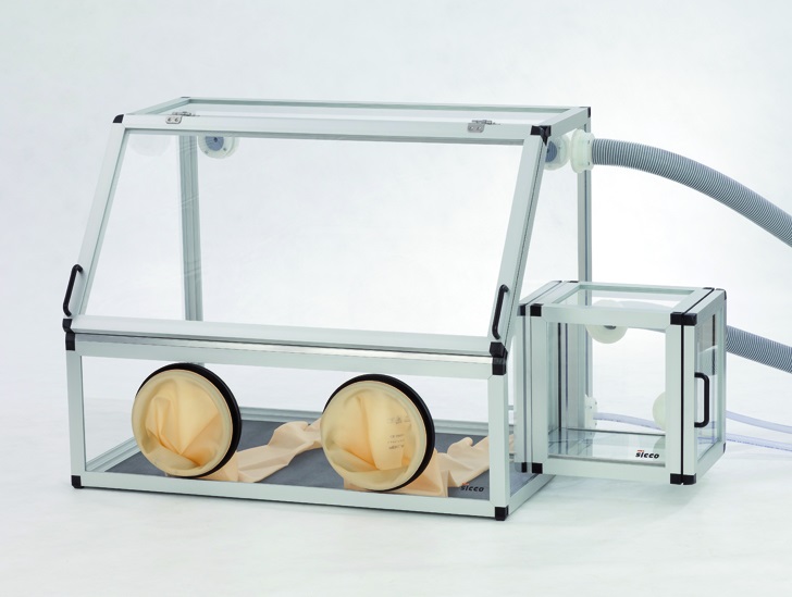 [6258807] Glove Box with Transfer Chamber 1210x700x600 mm