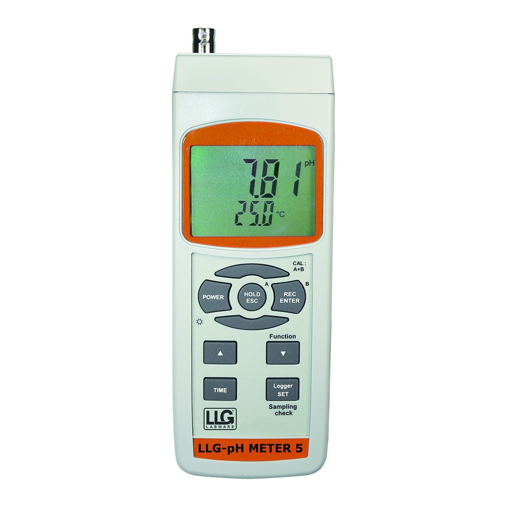 [6263691] pH meter, LLG pH meter 5, w. case, electrode, ATC probe, and accessories