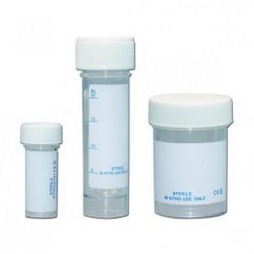 LLG Sample Container, PS,screw cap PE,sterile,60ml