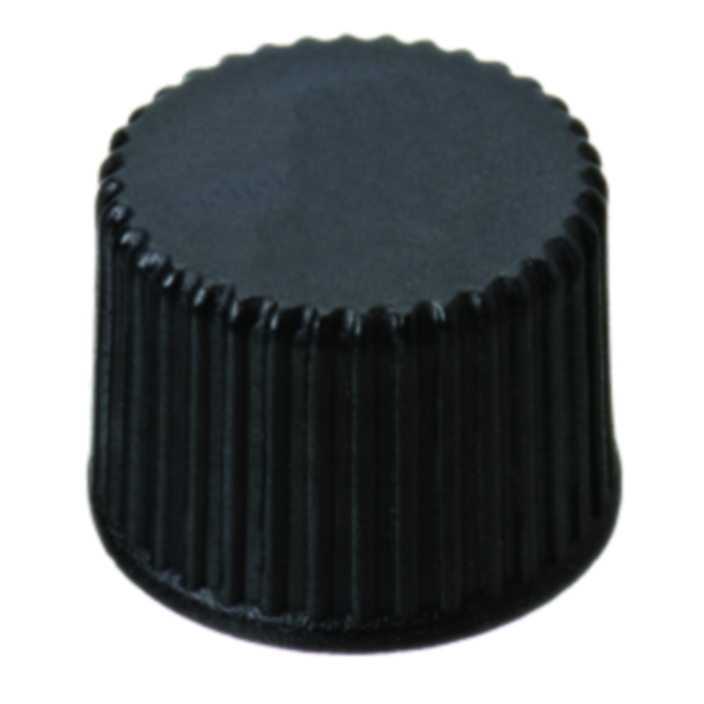 Screw cap, LLG, N 8, black PP, rubber/PTFE 60 A