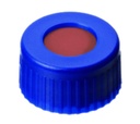 [6266883] Screw cap, LLG, N 9 short thread, blue PP w. hole, rubber/PTFE 60 A