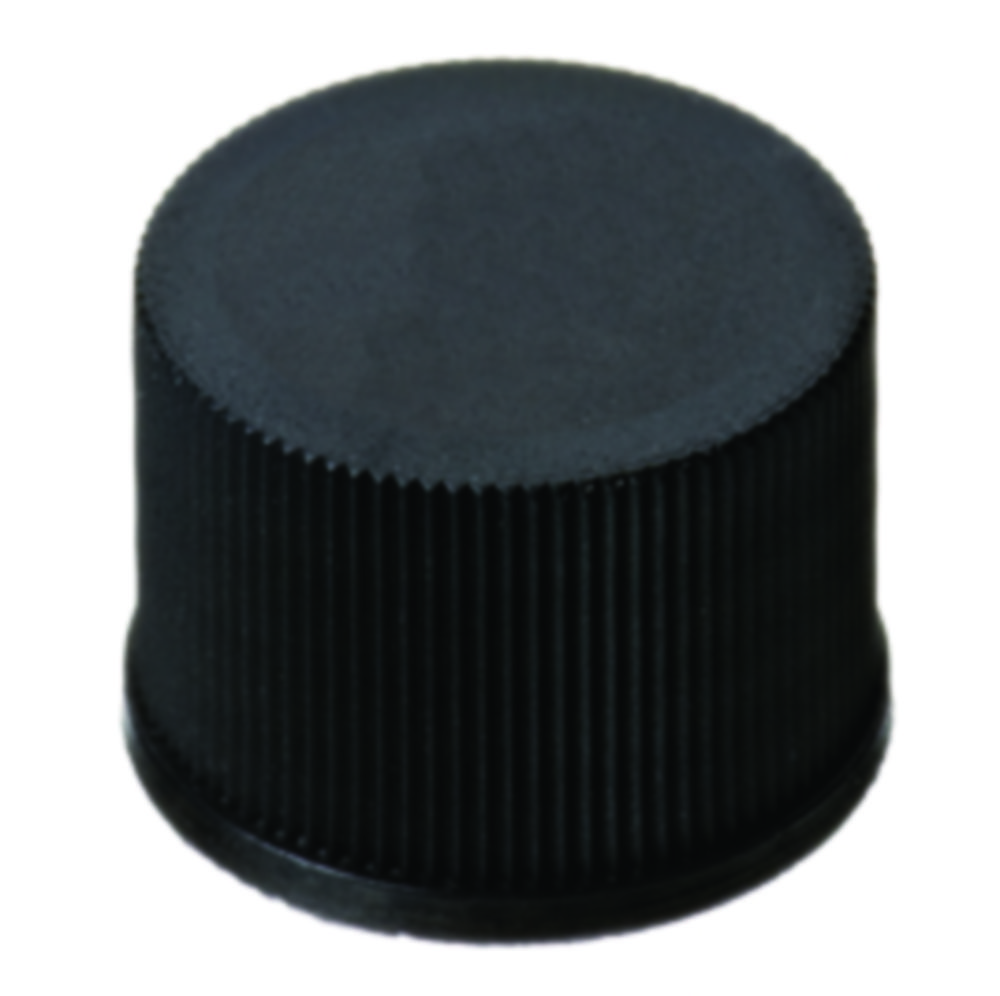 Screw cap, LLG, N 10, black PP, rubber/PTFE 60 A