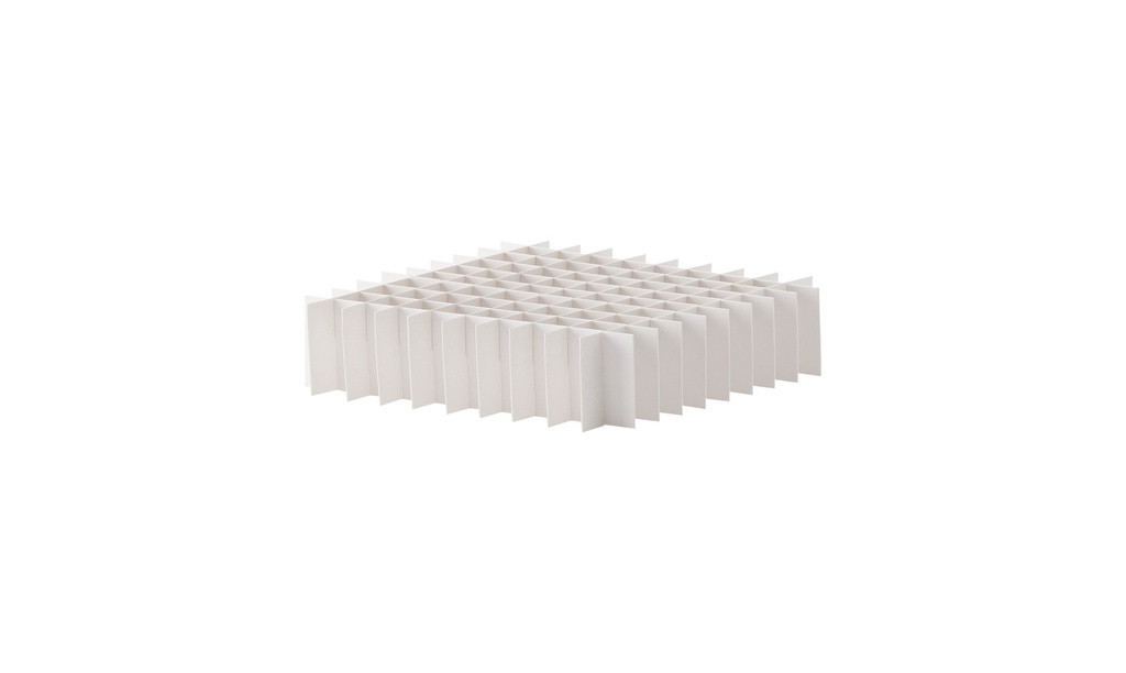 Grid divider, TENAK, 133 x 133 mm, 30 mm high, 10 x 10 cells