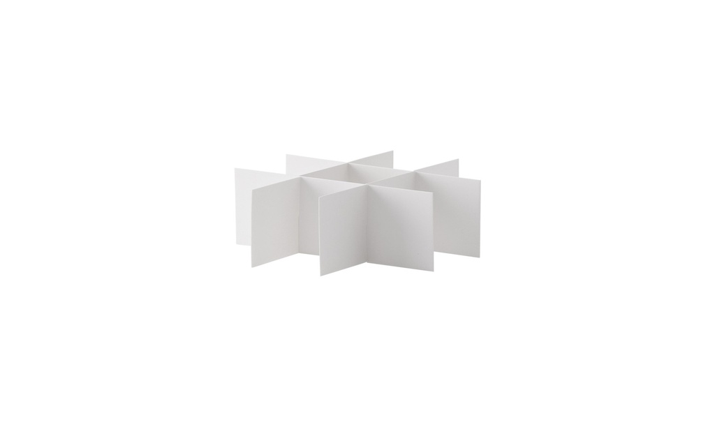 Grid divider, TENAK, 133 x 133 mm, 40 mm high, 6 x 6 cells